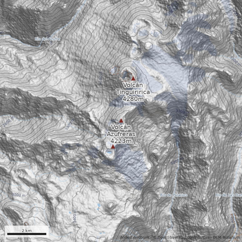 Mapa Ladera suroeste