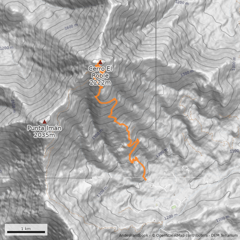 Mapa Normal desde Caleu