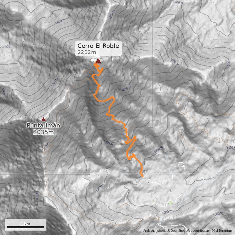 Mapa Normal desde Caleu
