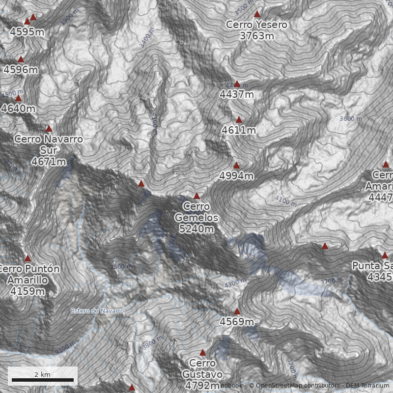 Mapa Glaciar del Vasco