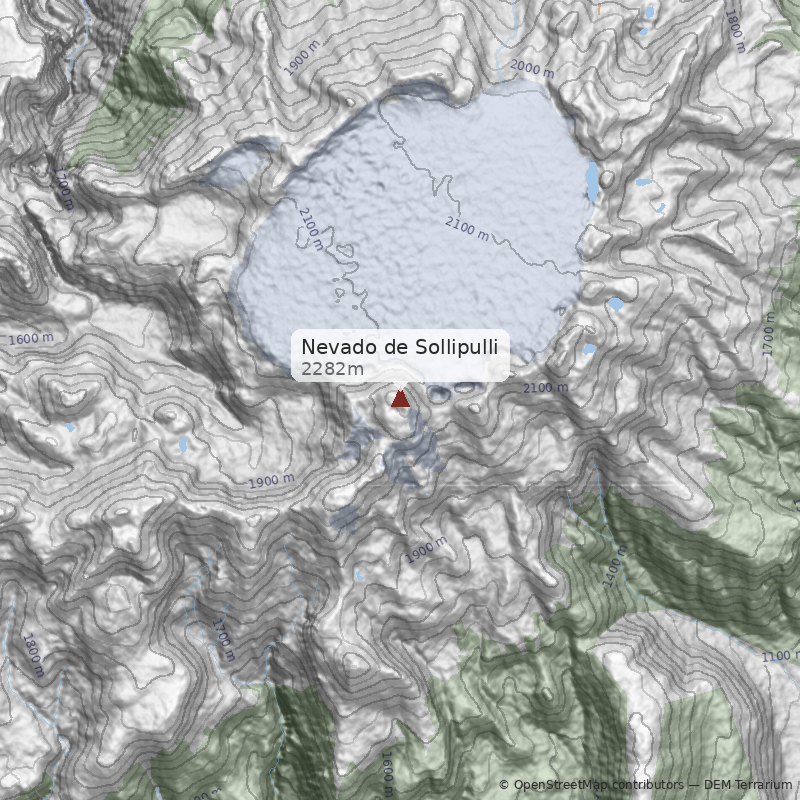 Mapa Ladera Norte - Melipeuco