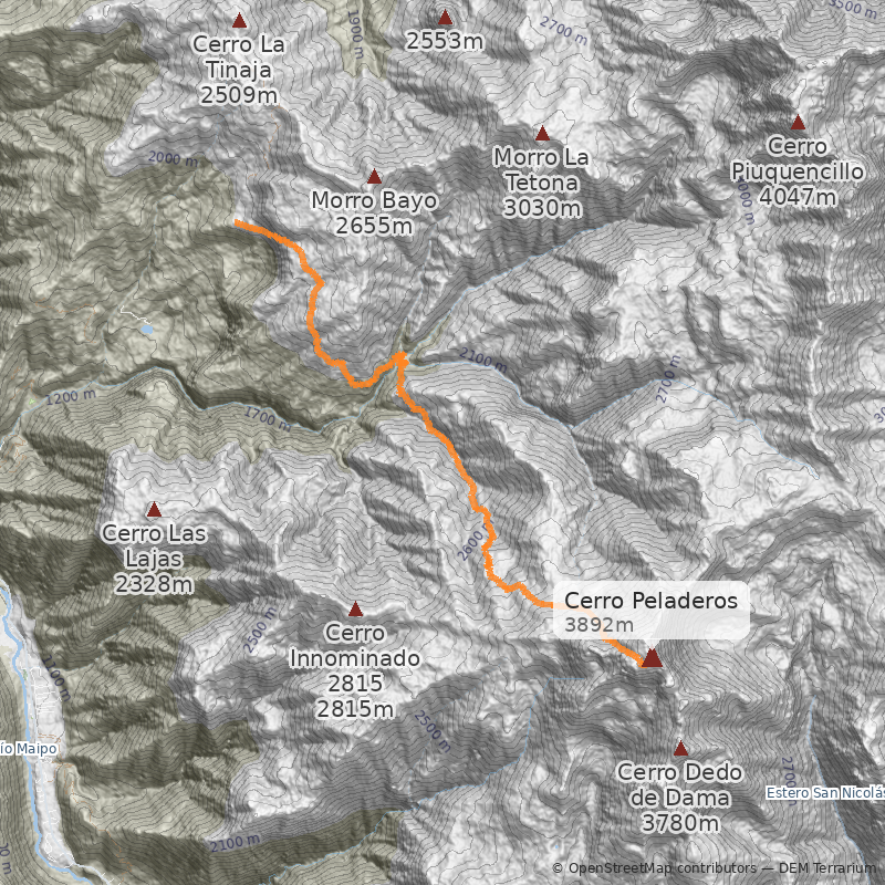 Mapa Normal por estero Palitos