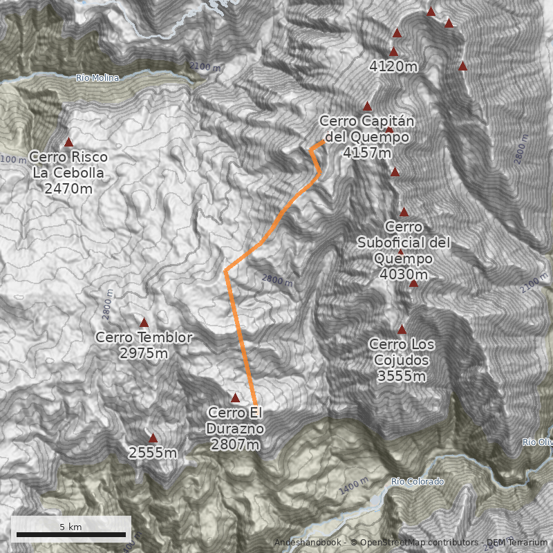 Mapa Normal desde el Alfalfal