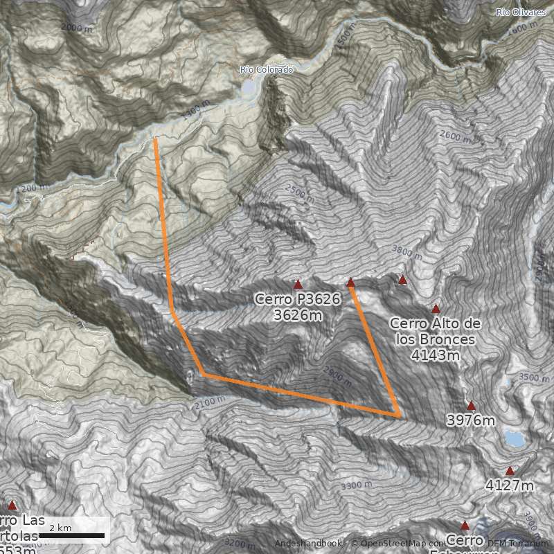 Mapa Cara Suroeste