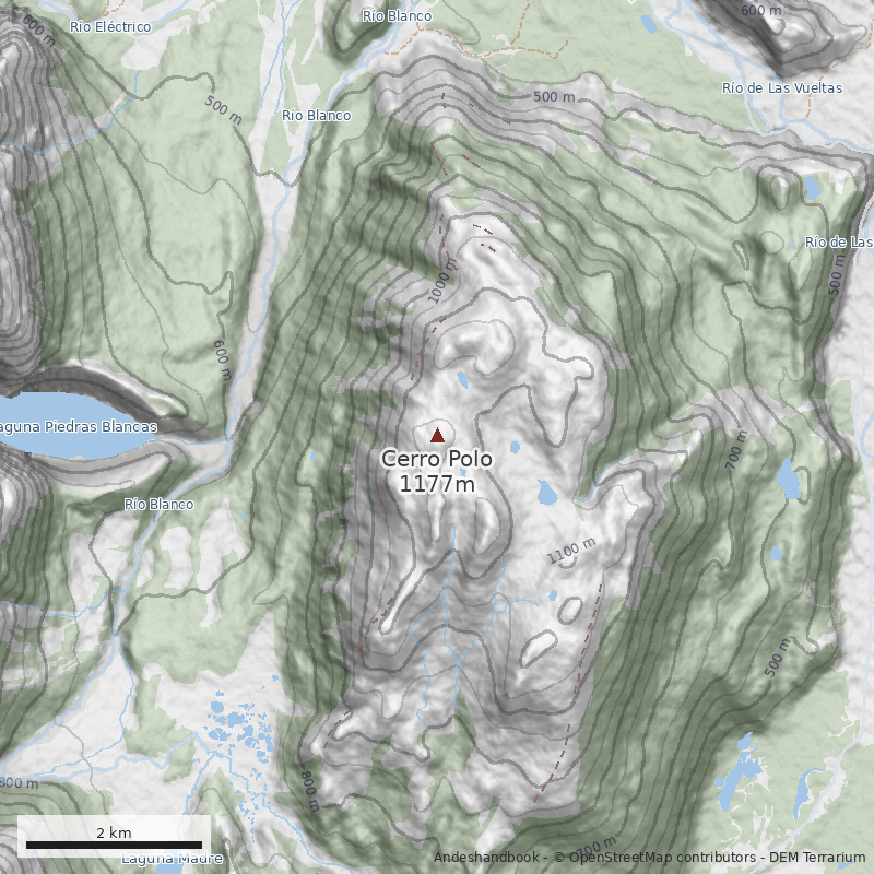 Mapa Cara Oeste y Filo Sur