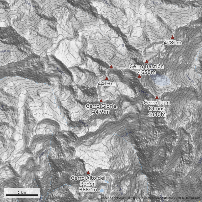 Mapa Arista Sur