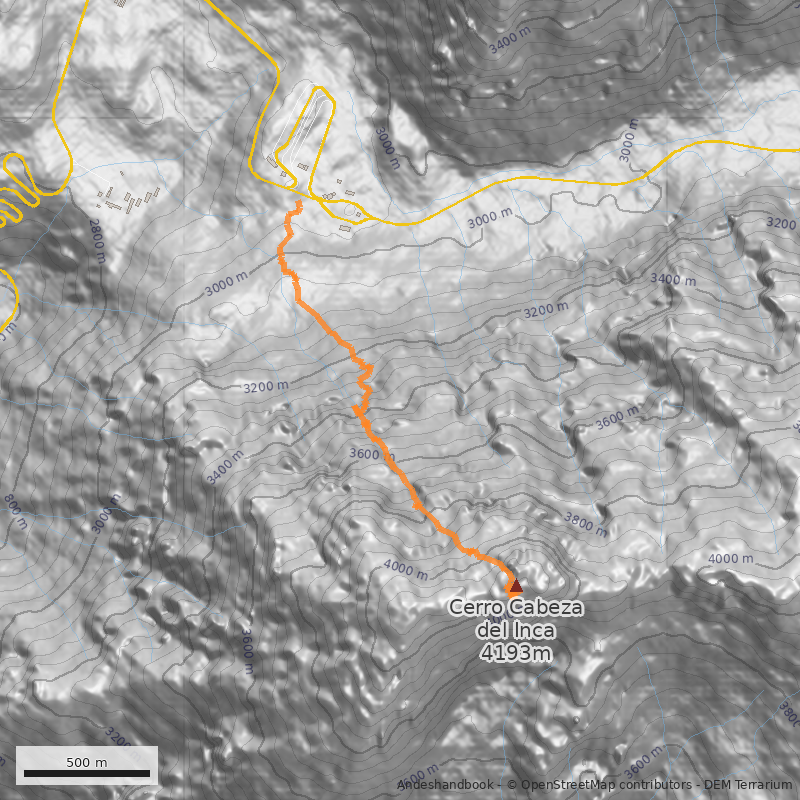 Mapa Canalón Noroeste
