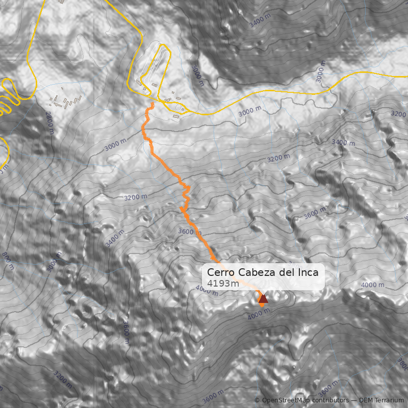 Mapa Canalón Noroeste