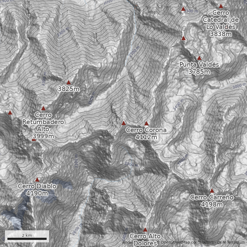 Mapa Arista Oeste