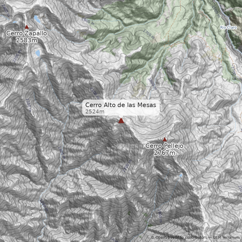 Mapa Normal desde el Manzano