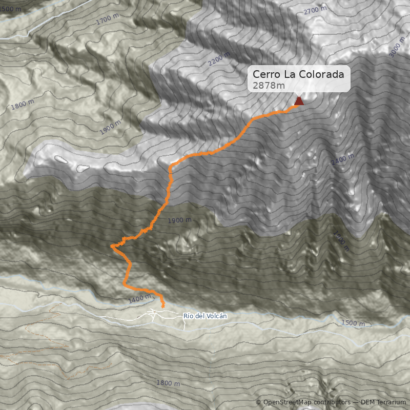 Mapa Normal desde el Volcán