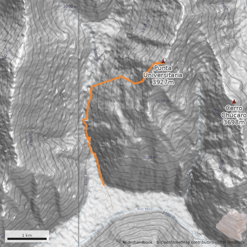 Mapa Directa cara oeste