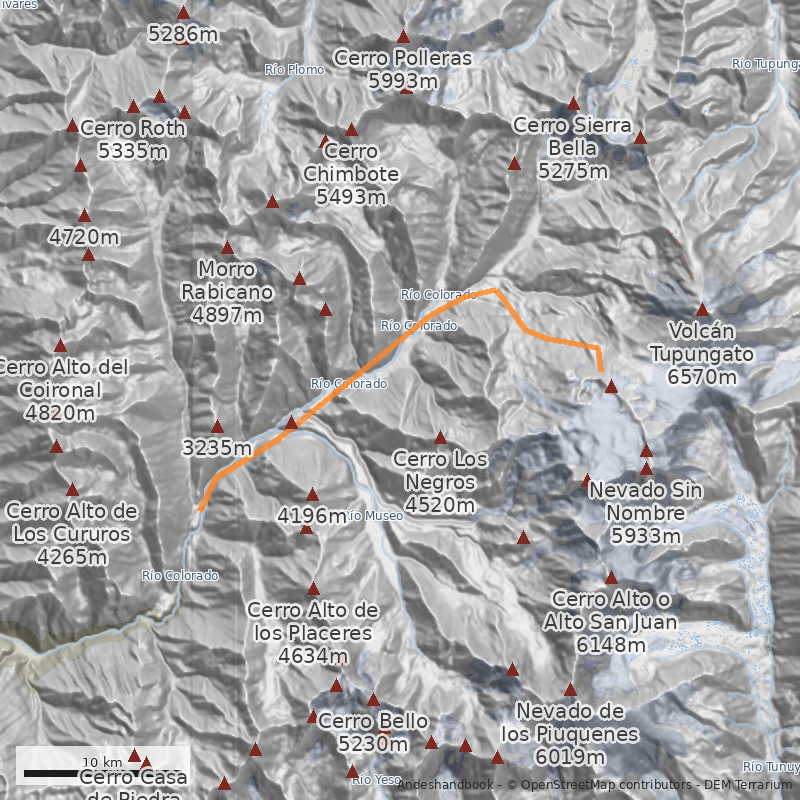 Mapa de los Glaciólogos