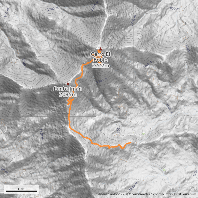 Mapa Filo Sur - Por Camino Vehicular