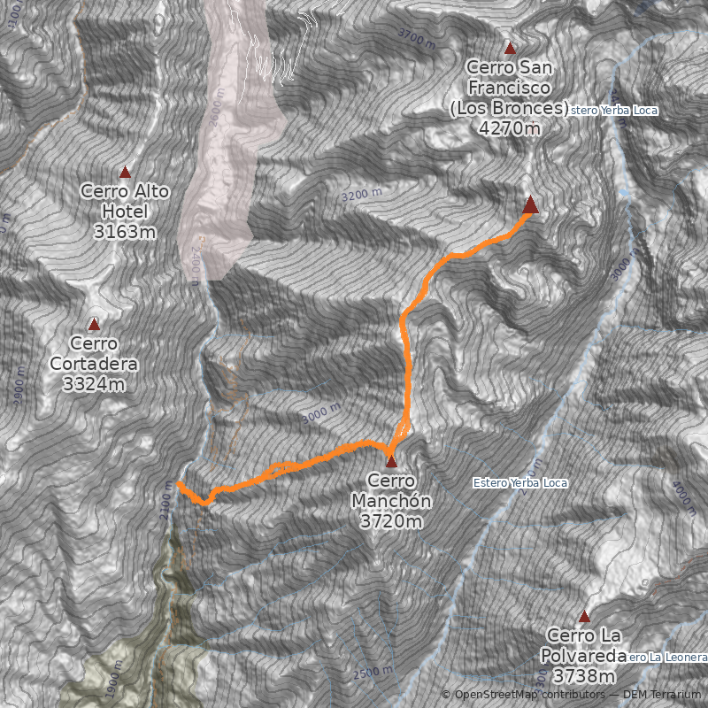 Mapa Del Manchón - Filo Sur