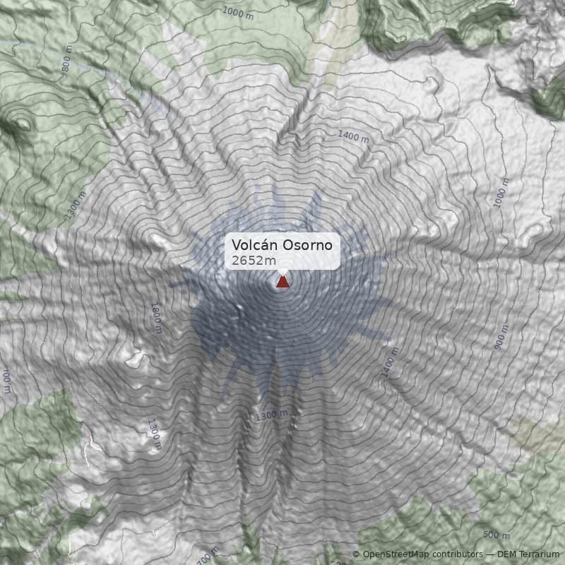 Mapa Normal Ladera Oeste