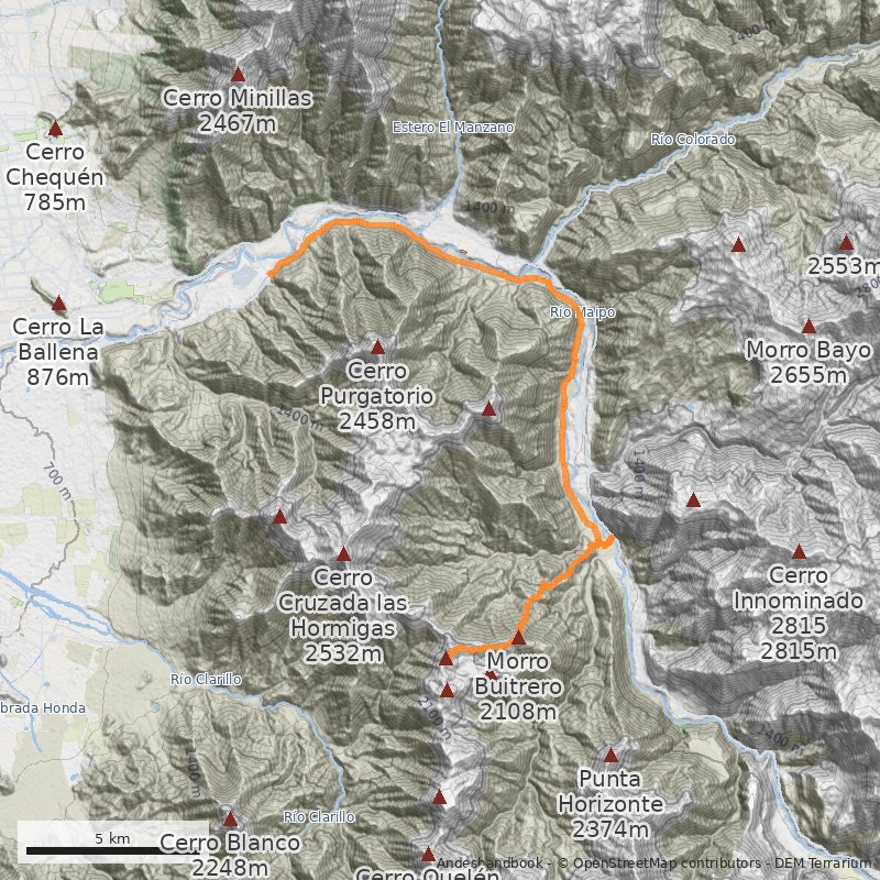Mapa Normal Arista Norte
