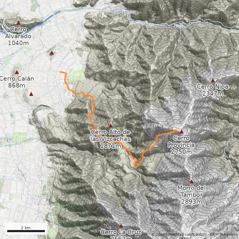 Mapa Directa Canaleta Oeste