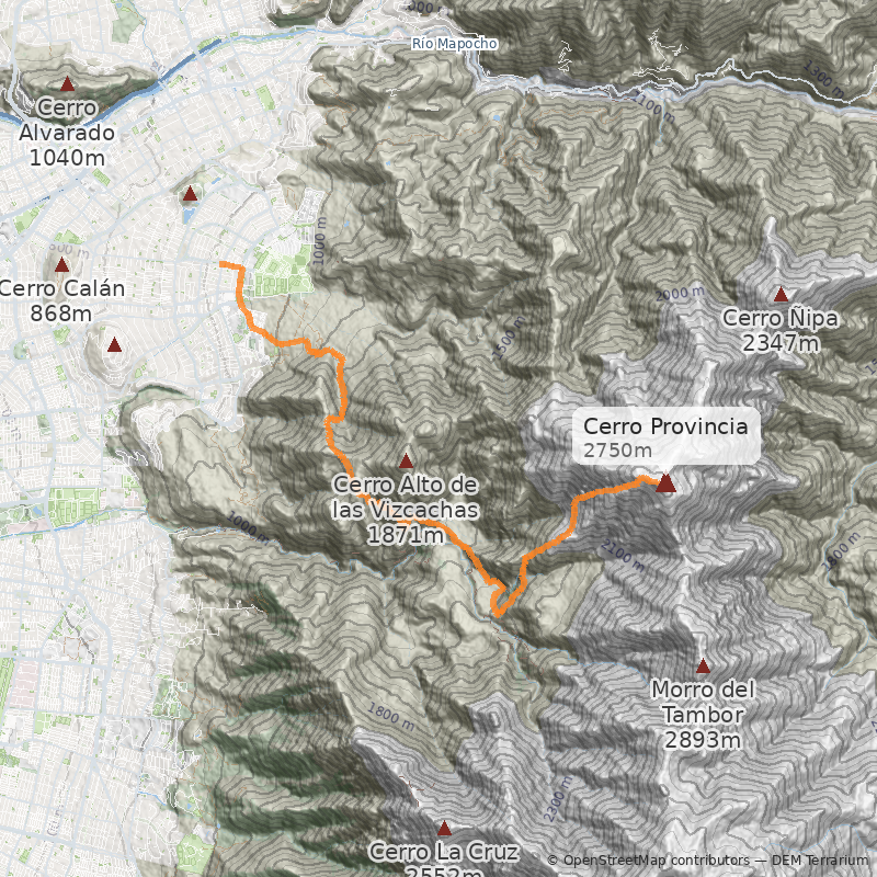 Mapa Directa Canaleta Oeste