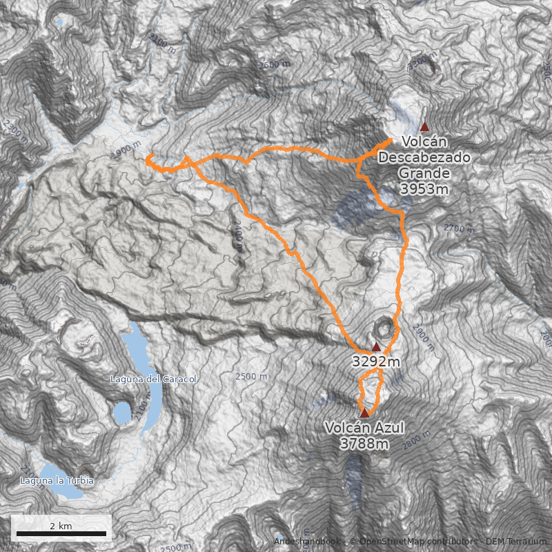 Mapa Ruta Normal vía Vilches