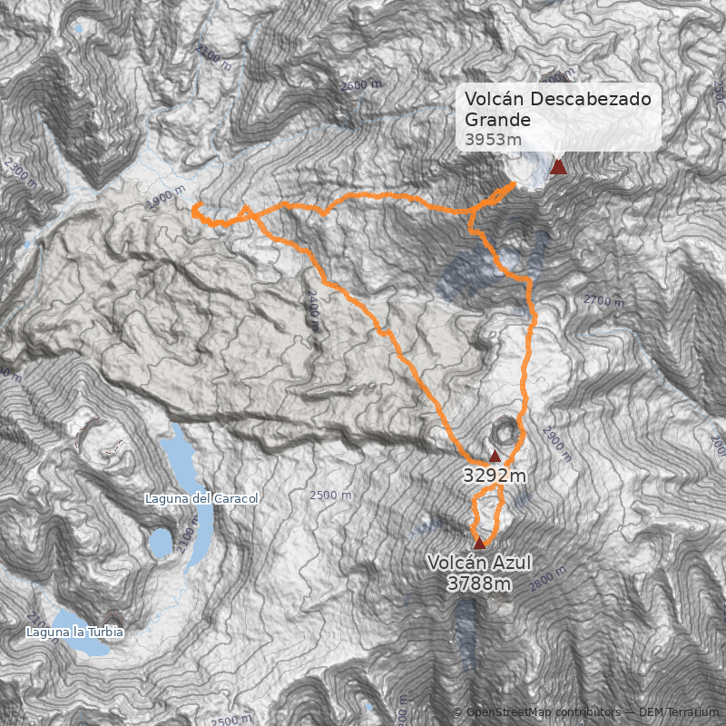 Mapa Ruta Normal vía Vilches
