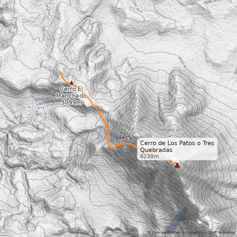 Mapa Ruta Chilena - Filo Oeste