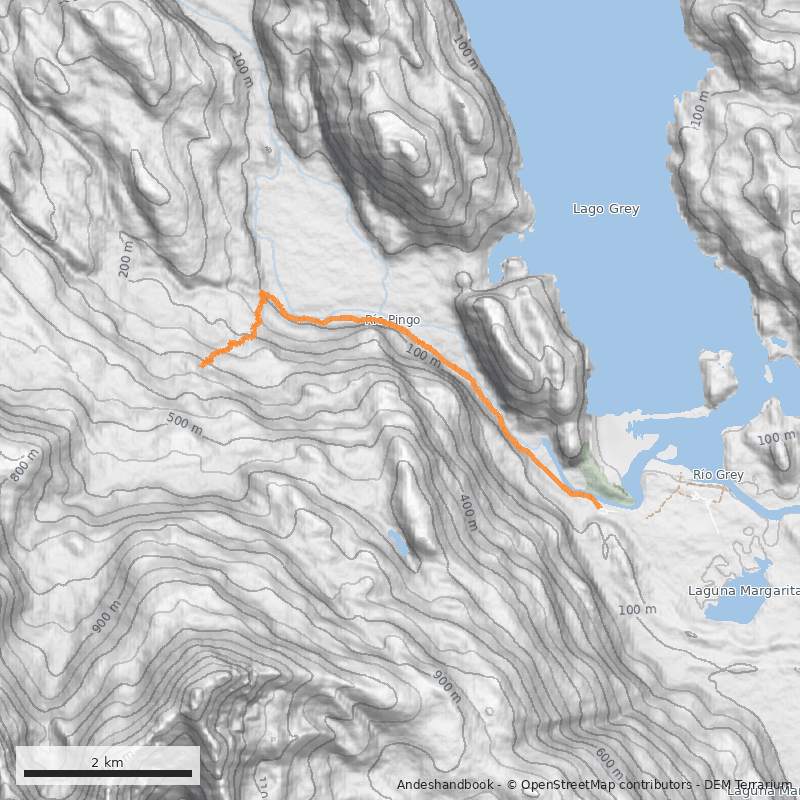 Mapa Cumbre Noroeste - Largos de Sangre