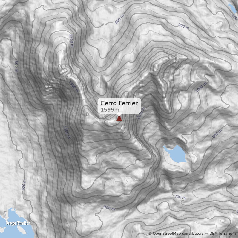Mapa Cumbre Noroeste - Largos de Sangre