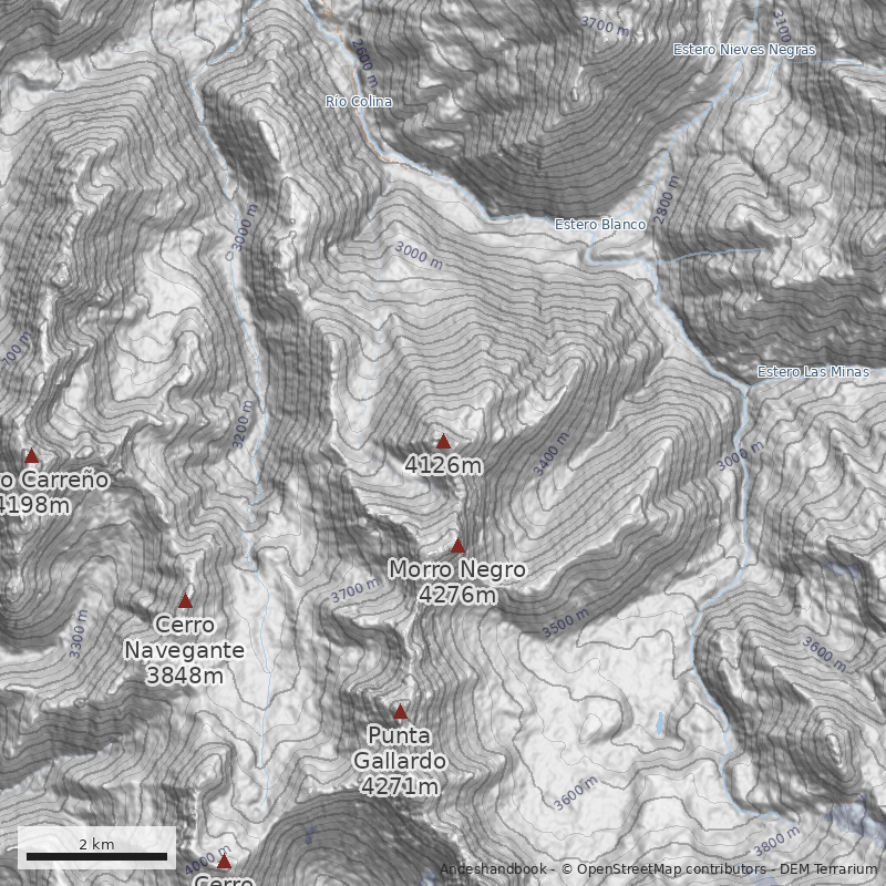 Mapa Directa cara oeste