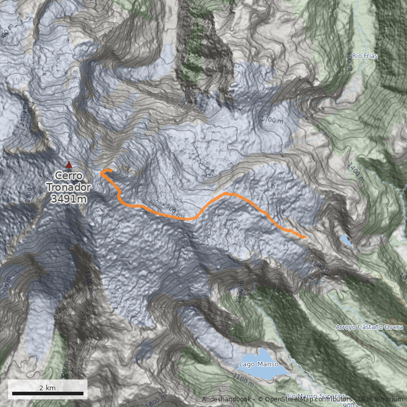 Mapa Normal a la cumbre argentina