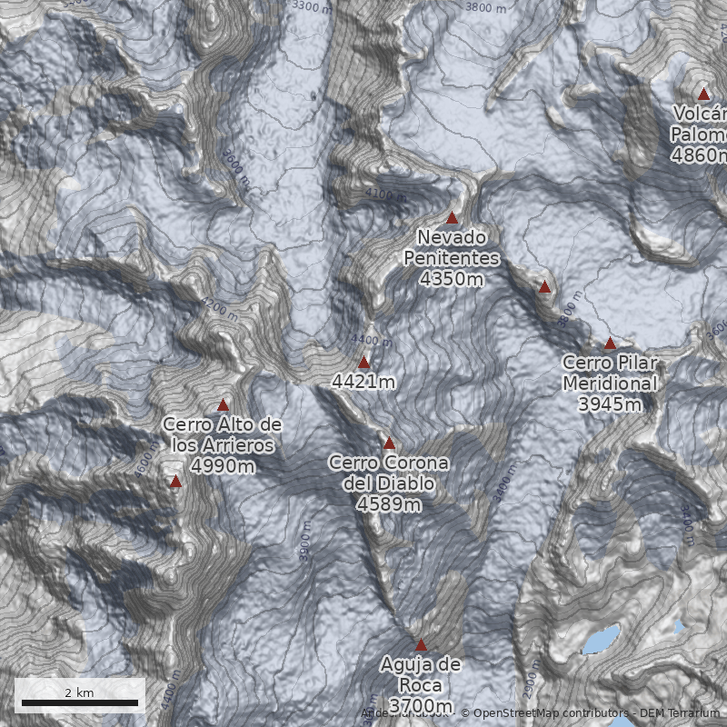 Mapa Arista Suroeste