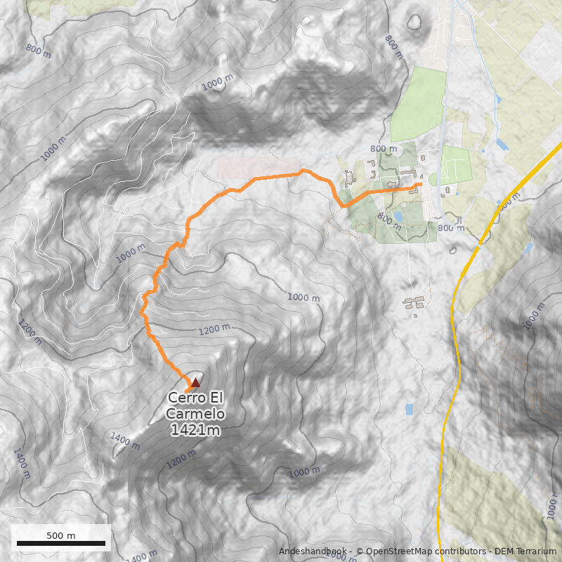 Mapa Desde Santuario