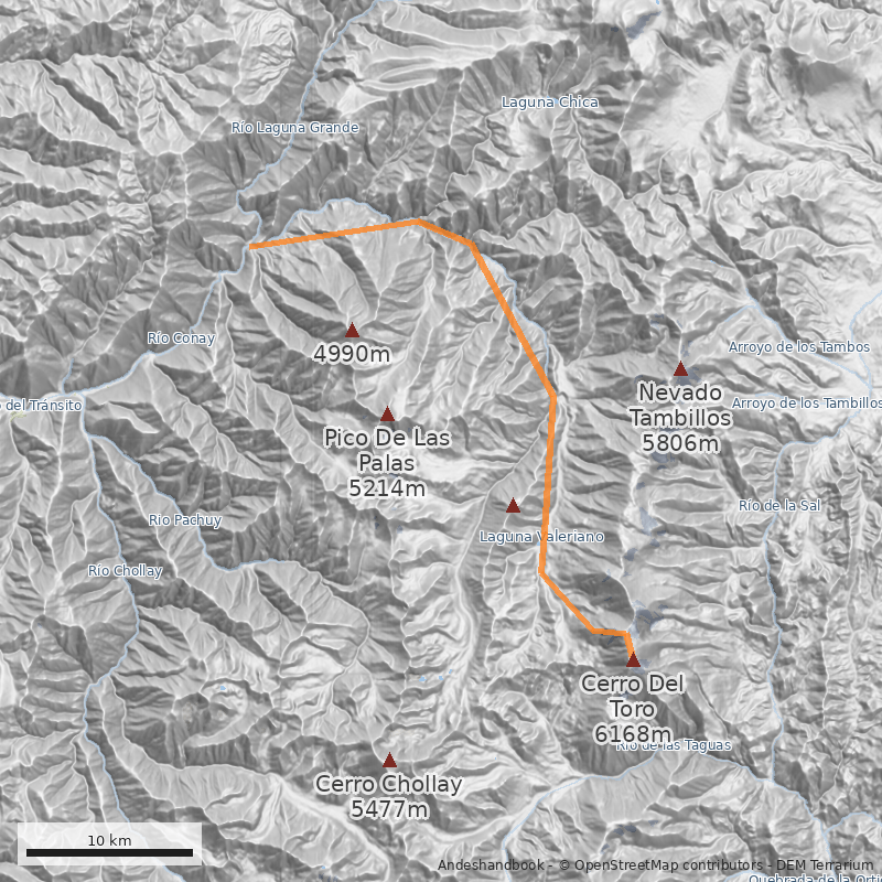 Mapa Cara Oeste (Chilena)