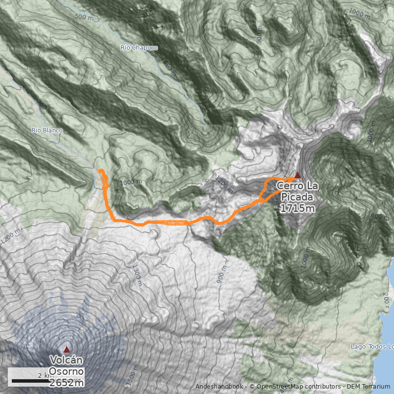 Mapa Canalón Suroeste