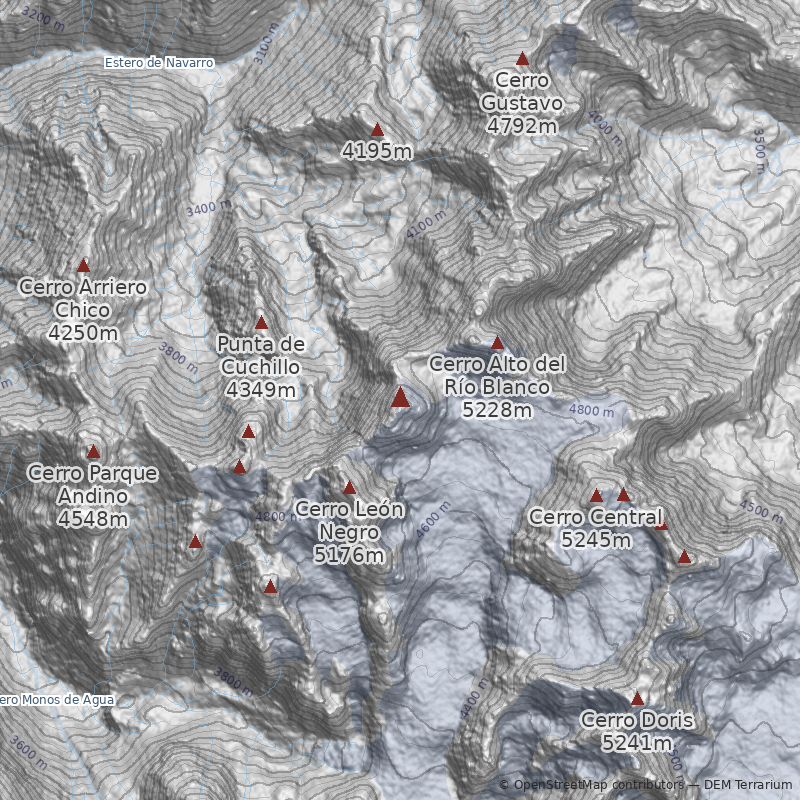 Mapa Vacas Locas por la Cara Sur