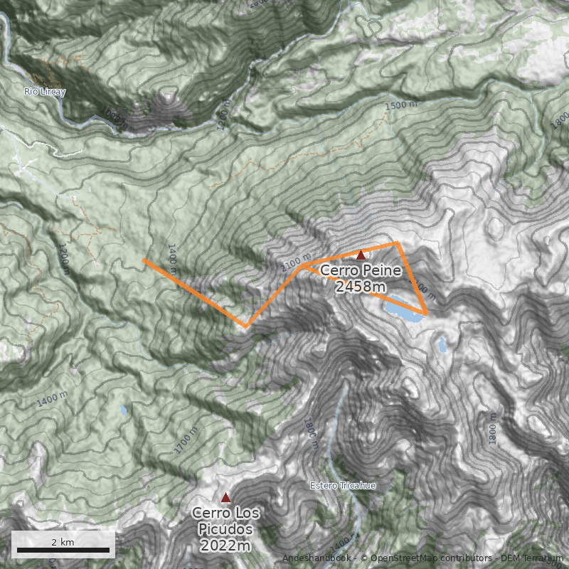 Mapa Normal por Laguna del Alto