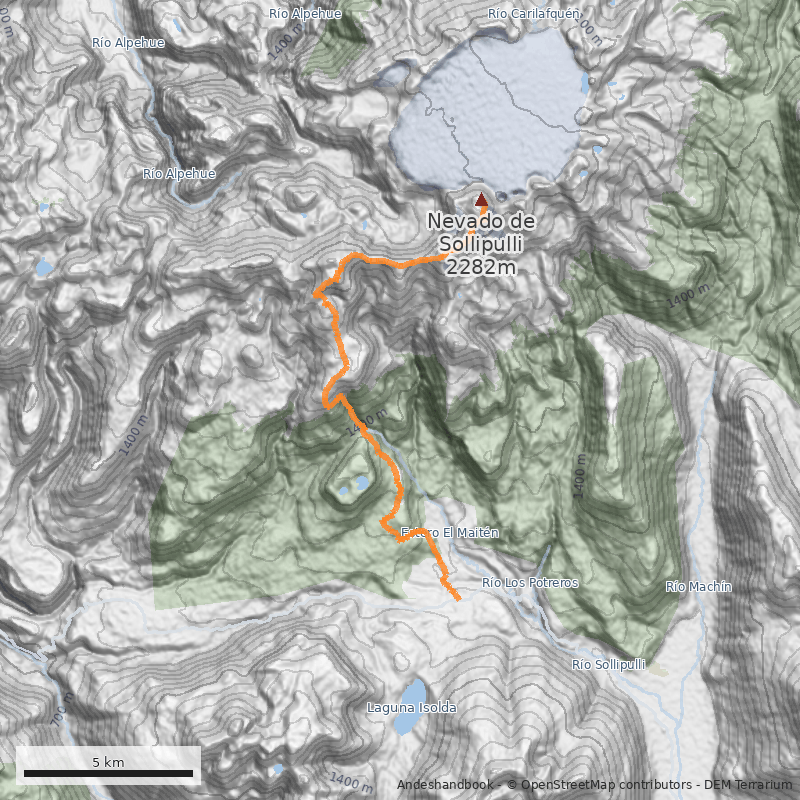 Mapa Cara Sur