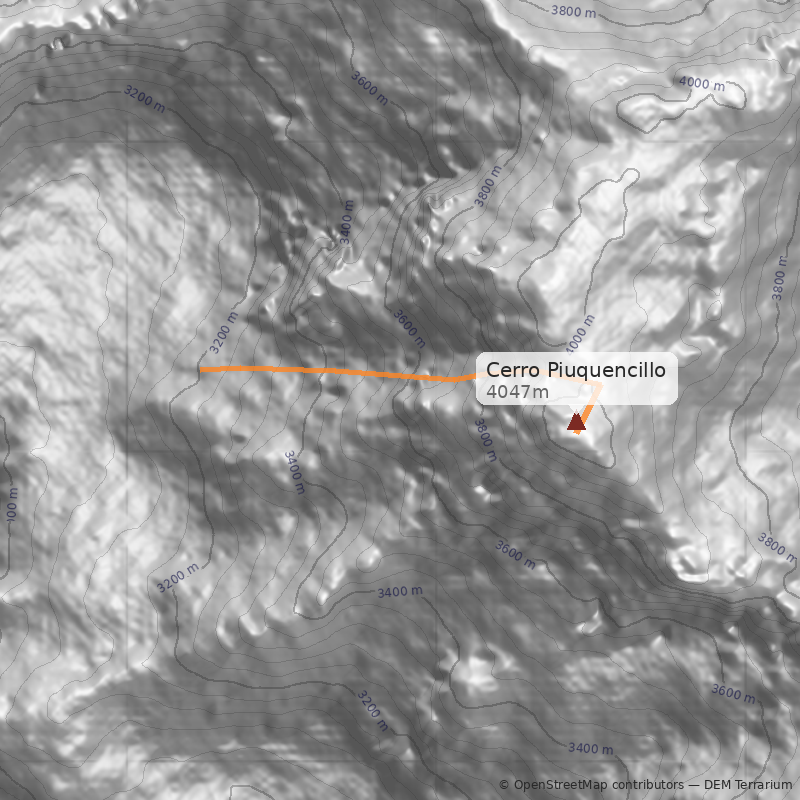 Mapa Cumbre Sur-Canaleta Central