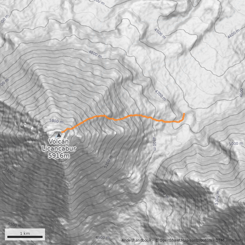 Mapa Noreste (ruta Inca)