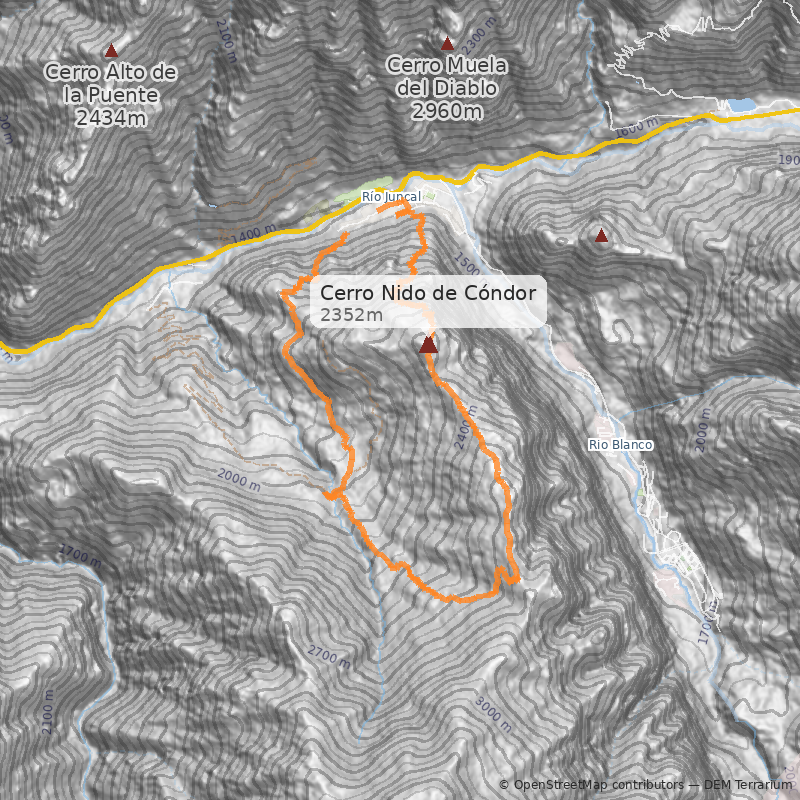 Mapa Normal desde Río Blanco