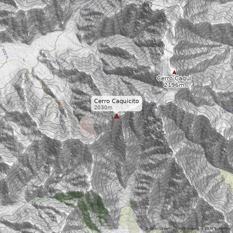 Mapa Normal desde el Garretón