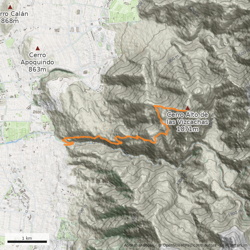 Mapa Desde Aguas de Ramón