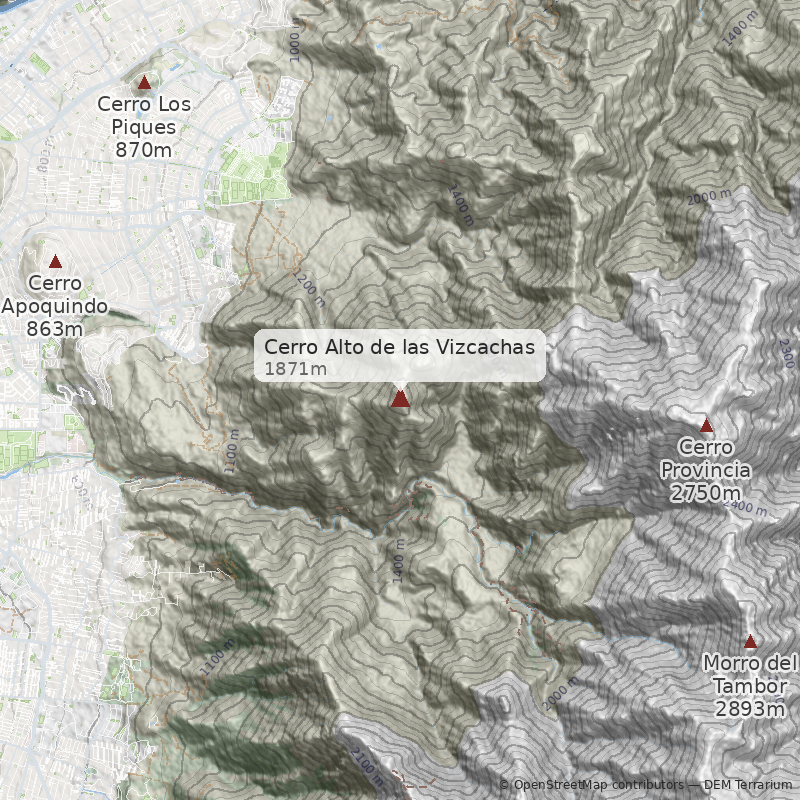 Mapa Desde Aguas de Ramón