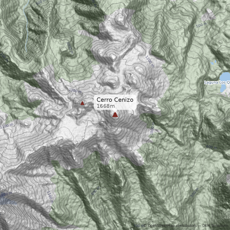 Mapa Normal desde valle del Callao
