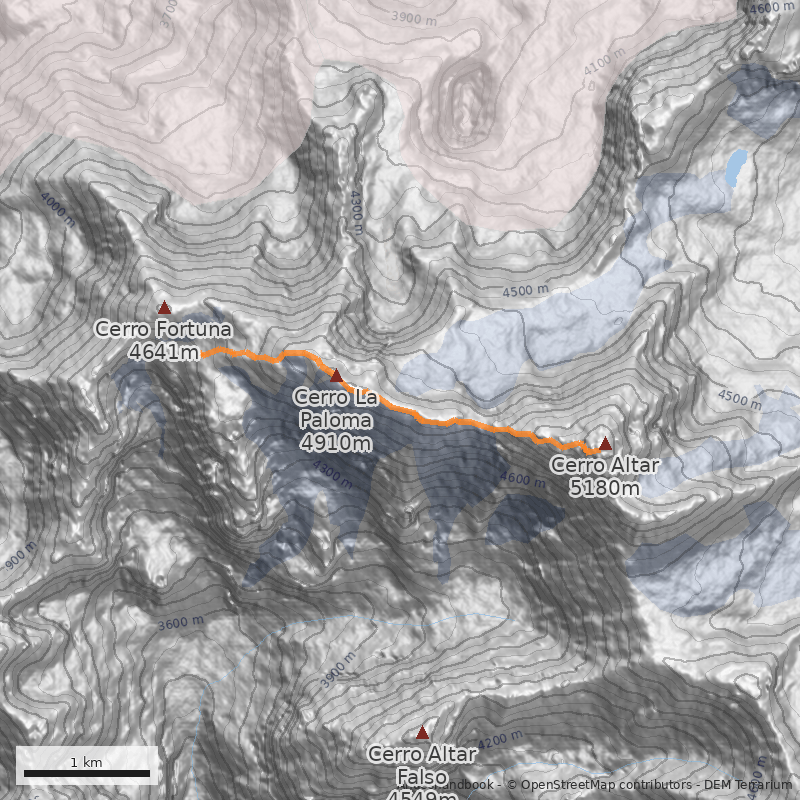 Mapa Filo Oeste desde la Paloma