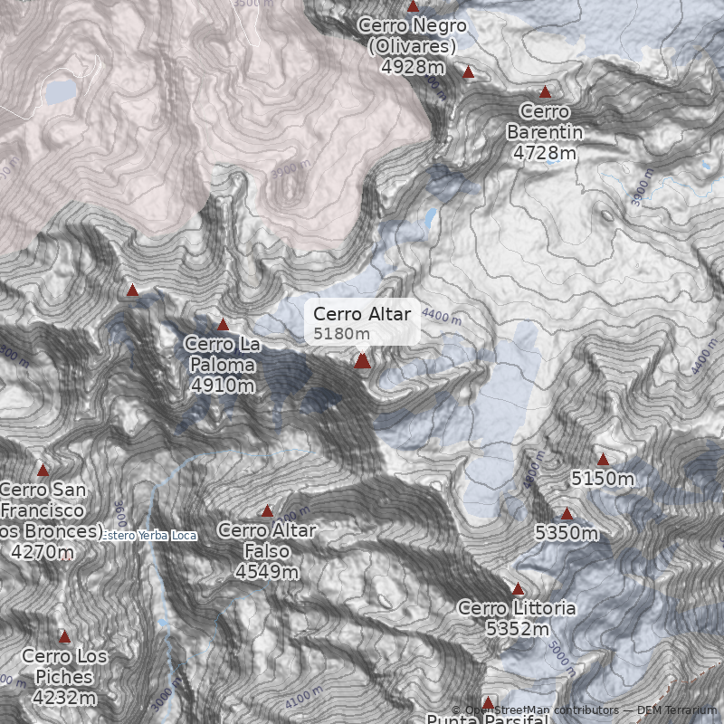 Mapa Filo Oeste desde la Paloma