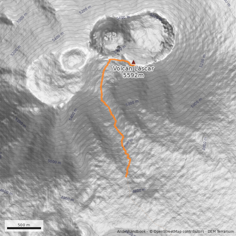 Mapa Paso Huaitiquina / Laguna Lejía