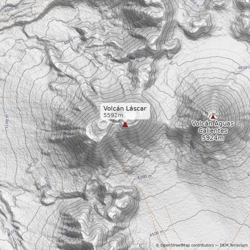 Mapa Paso Huaitiquina / Laguna Lejía