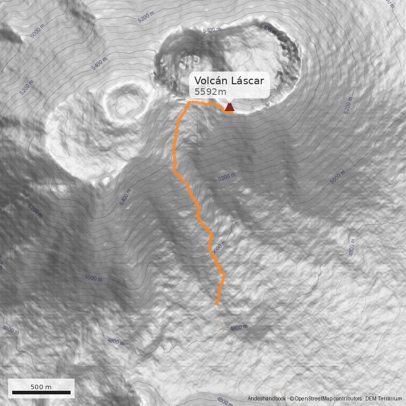 Mapa Paso Huaitiquina / Laguna Lejía