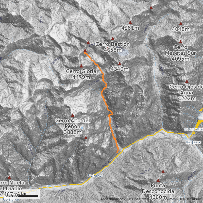 Mapa Cara Suroeste
